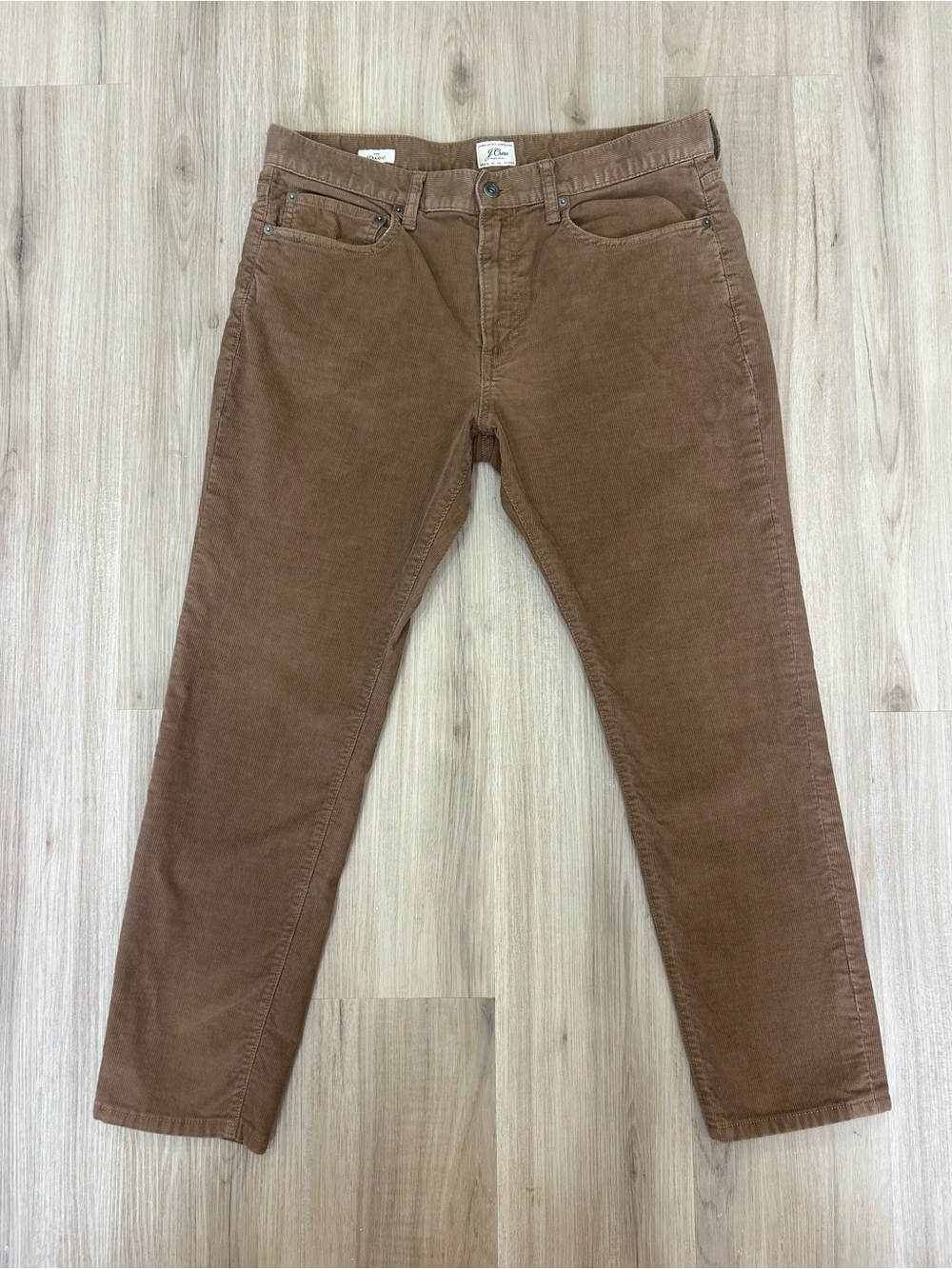 J. Crew 770 Straight Corduroy Pants Men's Size 34x30 Brown Tan Classic Fit